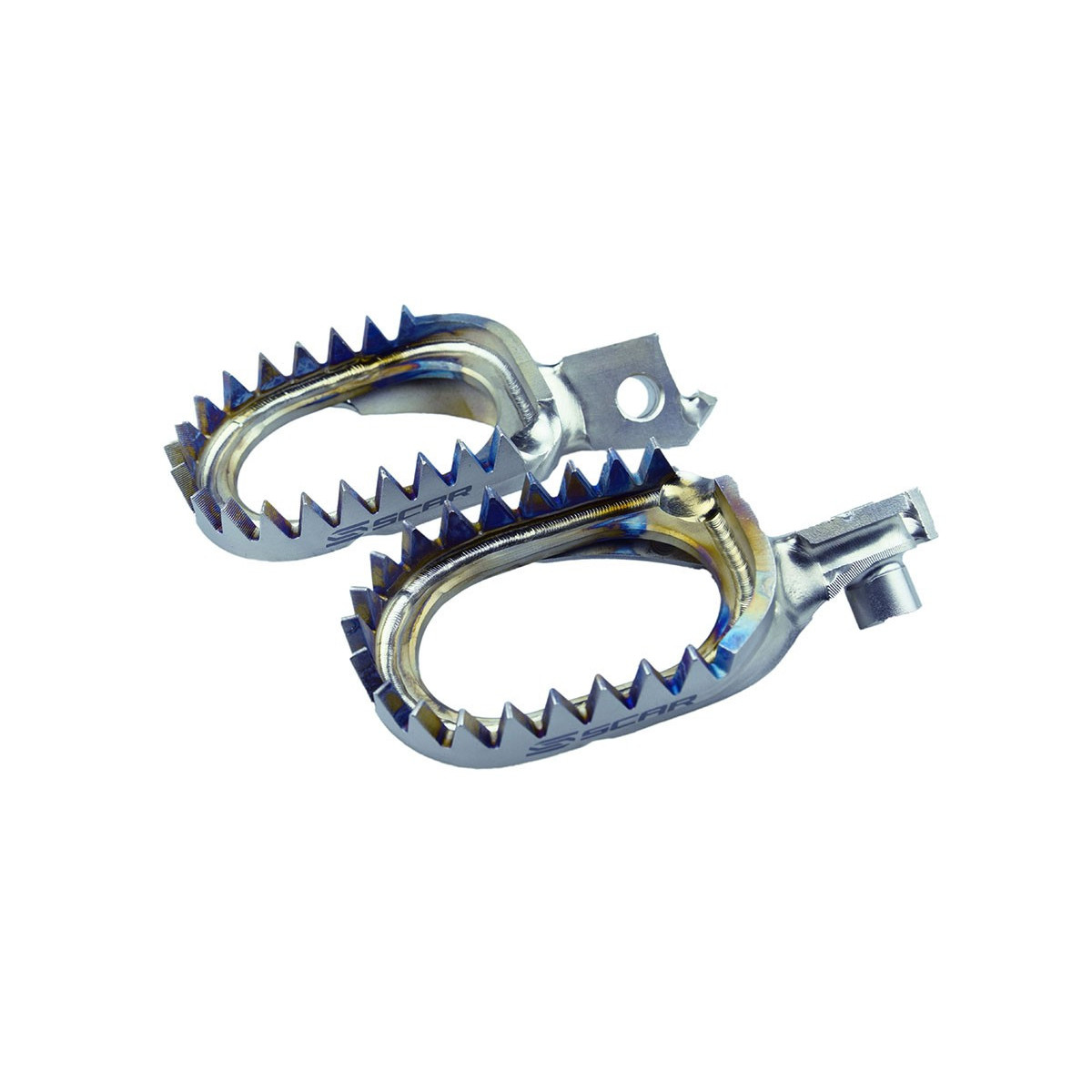 SCAR Titanium Footpegs Anti-Mud