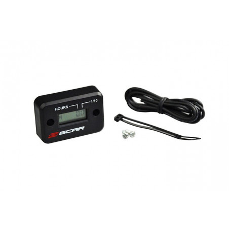 Compteur d'heures Filaire Scar pour Motocross, Enduro, Quad