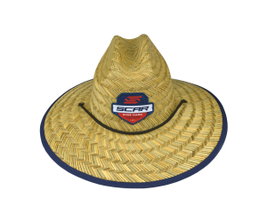 Sombrero de Paja Marrón/Azul marino SCAR