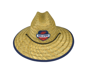 Chapeau de Paille Marron/Bleu Marine SCAR