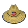 SCAR Straw Sun Hat Brown/Navy Blue